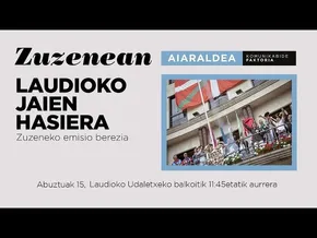 🔴 ZUZENEAN | Laudioko jaien hasieran, hemen ikusgai bideoaren irudi txikia