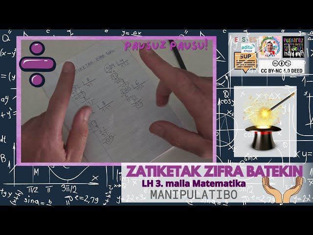 ➗ Zatiketak Zifra Batekin Erraz! 🧮 LH 3. Maila | Pausoz Pauso eta Trukoekin bideoaren irudi txikia
