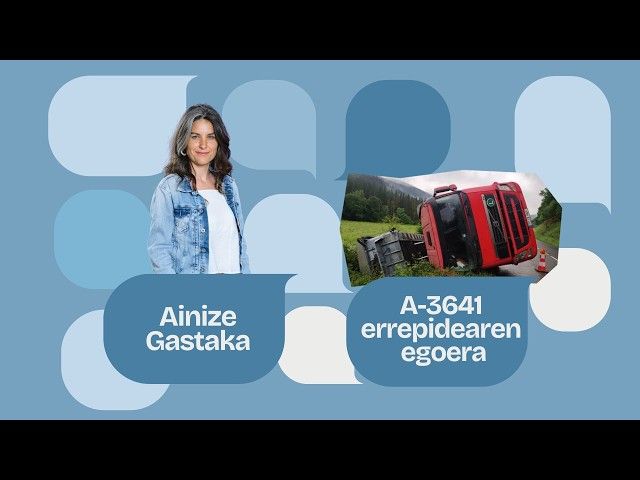 Laudioko gaurkotasun instituzionala eta A-3641 errepidearen egoera, azalera bideoaren irudi txikia