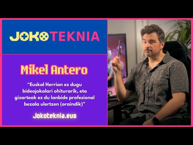 Arte zuzendaritzaren eginkizunak Euskal Herriko indie estudioan  - Jokoteknia 2024 -Mikel Antero bideoaren irudi txikia