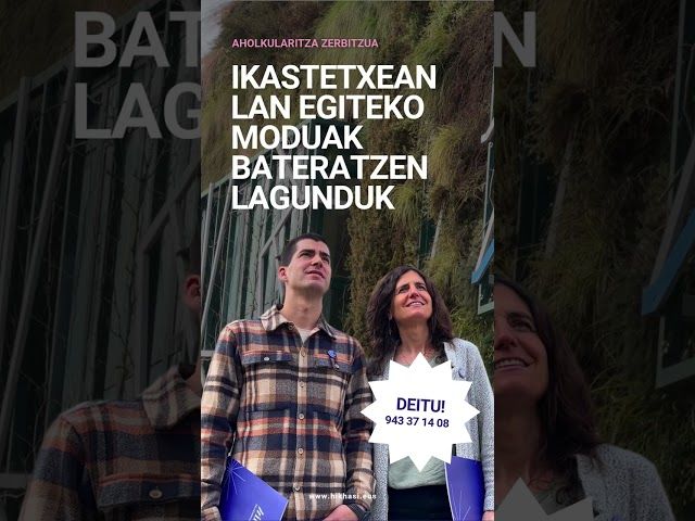 AHOLKULARITZA ZERBITZUA | Ikastetxean lan egiteko moduak bateratzen lagunduko dizuegu! bideoaren irudi txikia