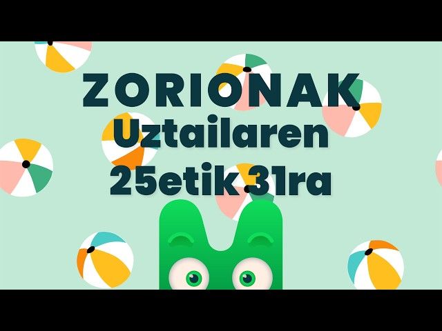 ZORIONAK ZURI - UZTAILAREN 25ETIK 31RA - MAKUSI KLUBA bideoaren irudi txikia
