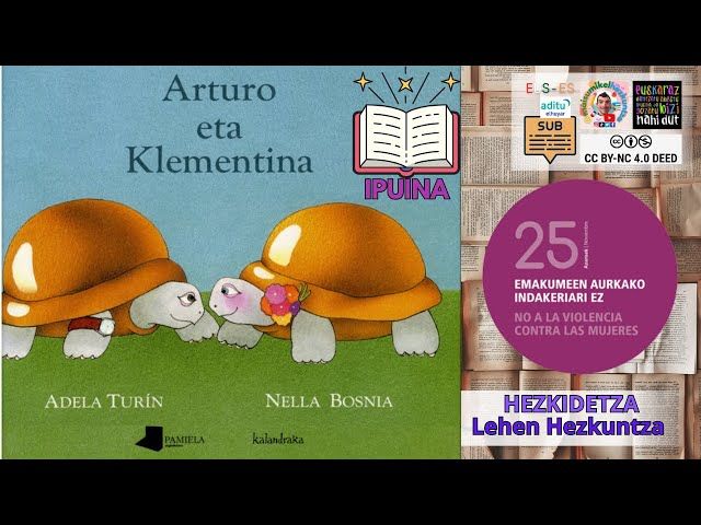 ARTURO ETA KLEMENTINA 🟣• Berdintasuna eta errespetua lantzeko ipuina  Lehen Hezkuntza bideoaren irudi txikia