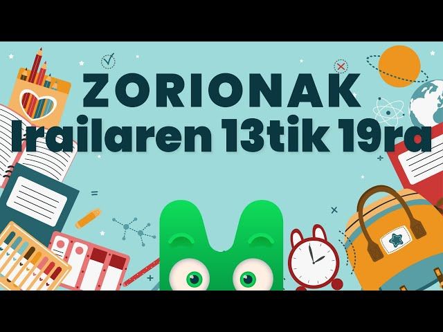 ZORIONAK ZURI - IRAILAREN 13TIK 19RA - MAKUSI KLUBA bideoaren irudi txikia