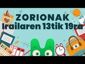 ZORIONAK ZURI - IRAILAREN 13TIK 19RA - MAKUSI KLUBA edukiaren irudi txikia