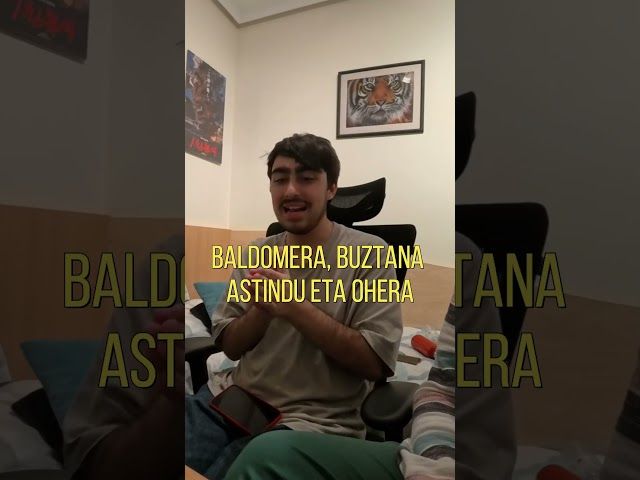 BALDOMERA, BUZTANA ASTINDU ETA OHERA  #euskalherria #podcast #euskara #umorea #humor #clips #bilbao bideoaren irudi txikia