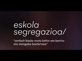 Eskola Segregazioa //  Euskadiko Gazteriaren Kontseilua // EGK // edukiaren irudi txikia