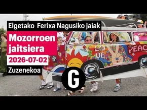 Elgetako mozorroen jaitsiera bideoaren irudi txikia